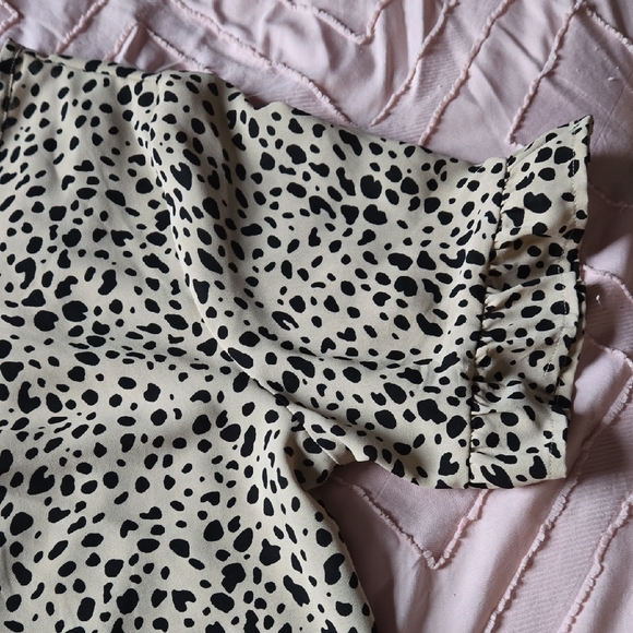 Leopard Print Ruffle Hem Dress - Picture 2 of 3